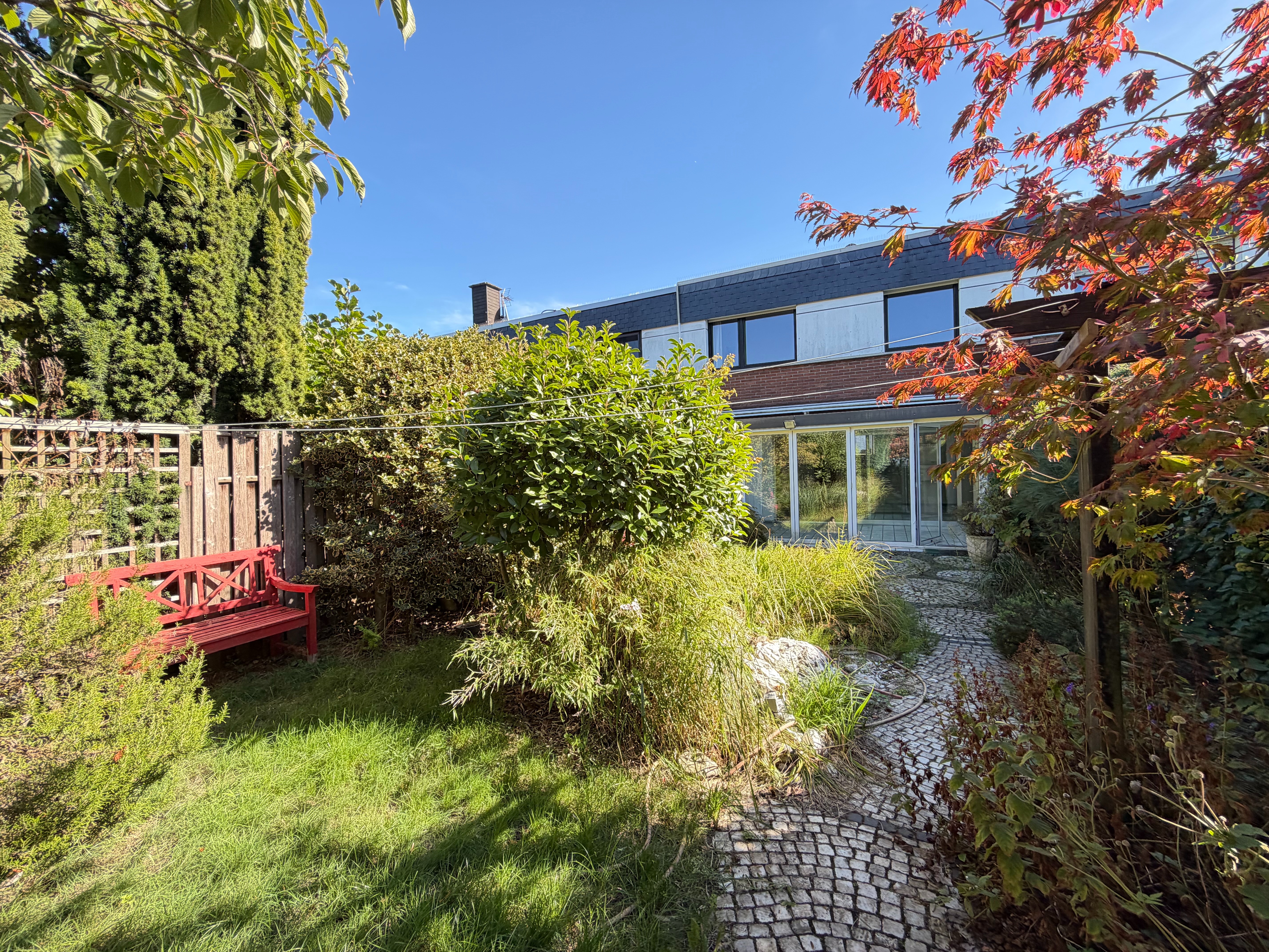 Blick aufs Haus