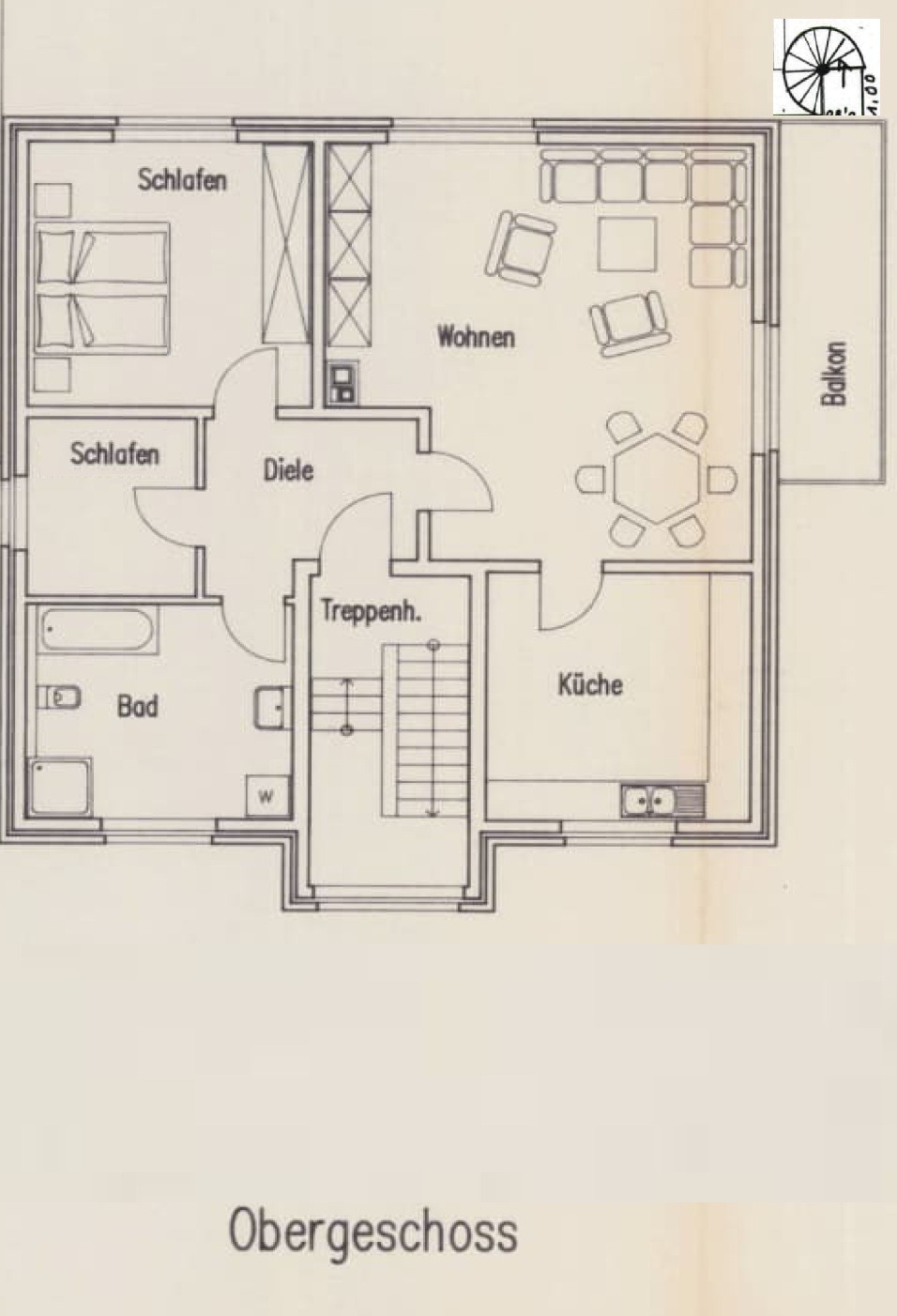Grundriss Obergeschoss