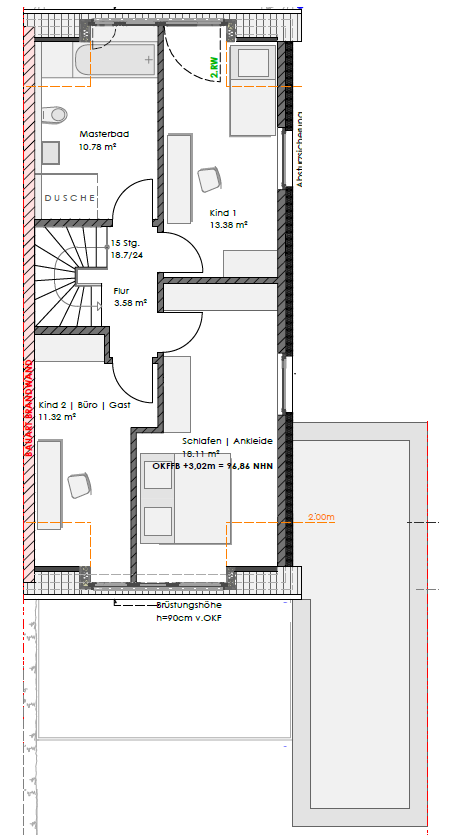 Grundriss Obergeschoss
