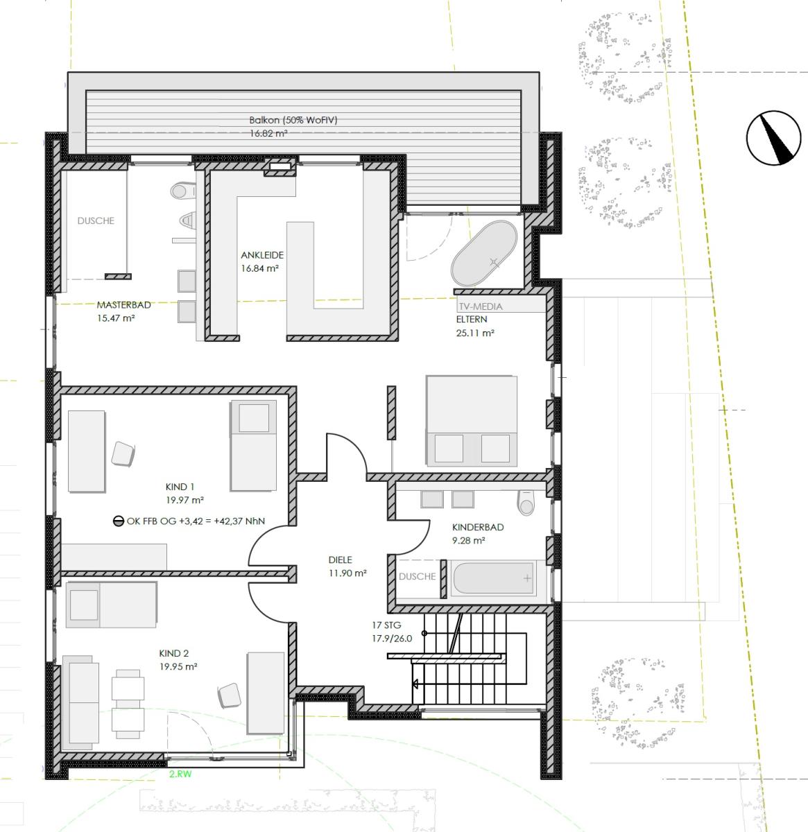 Grundriss Obergeschoss