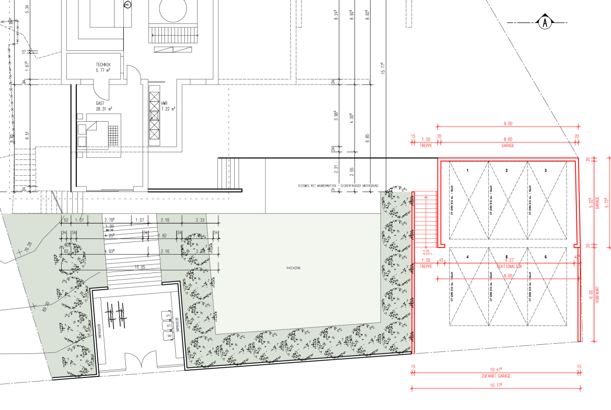 Grundriss Planung Garage